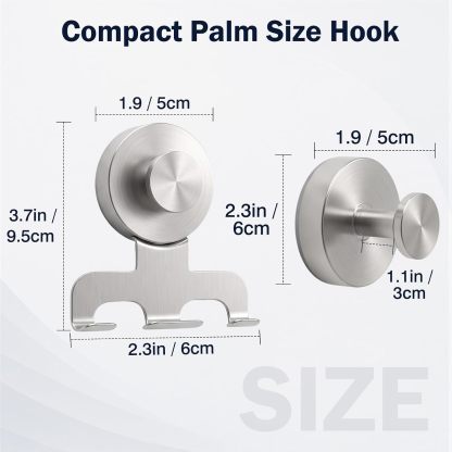 Luxspire Razor Holder for Shower Heavy Duty Suction Cup Hooks for Shower