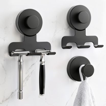 Luxspire Razor Holder for Shower Heavy Duty Suction Cup Hooks for Shower