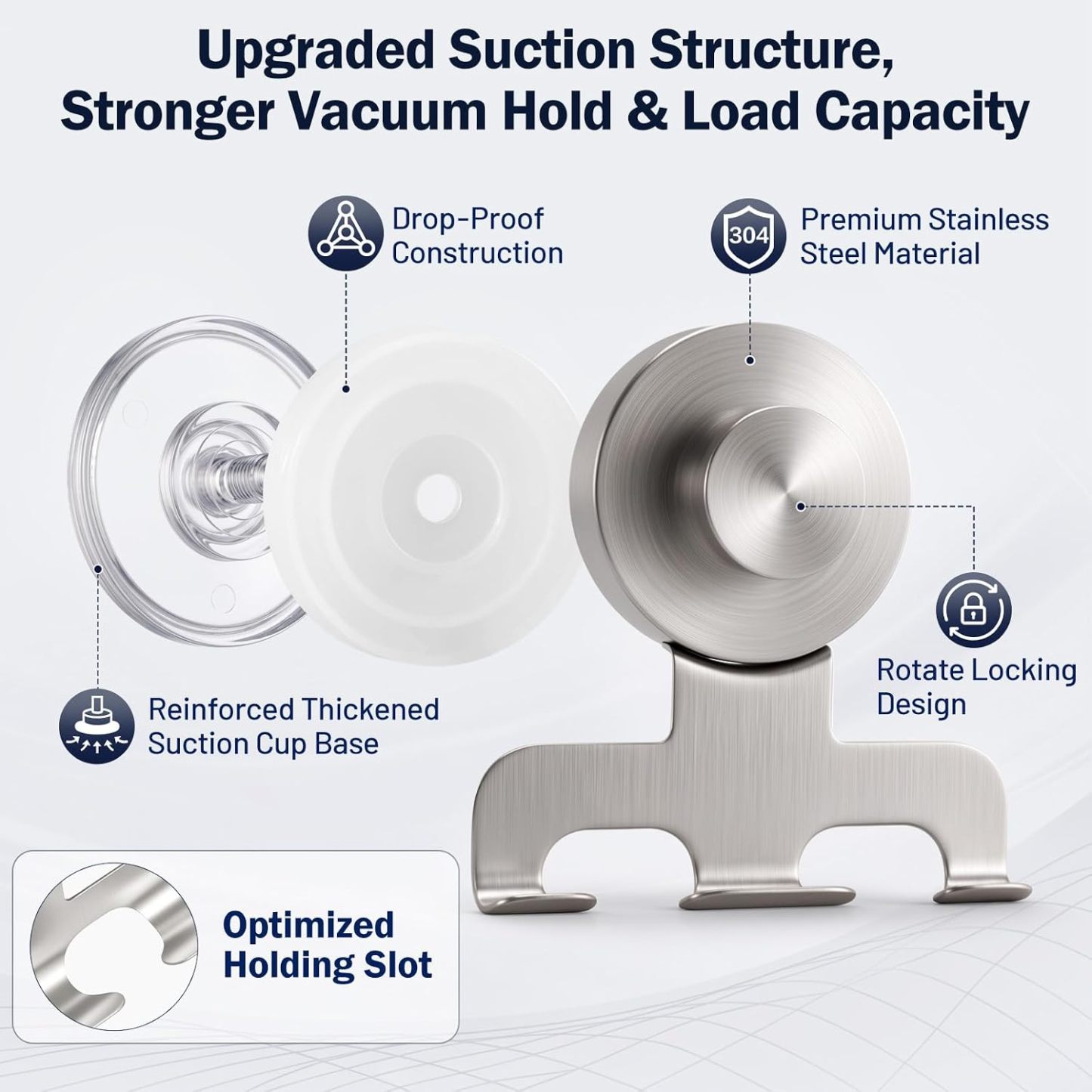 Luxspire Razor Holder for Shower Heavy Duty Suction Cup Hooks for Shower