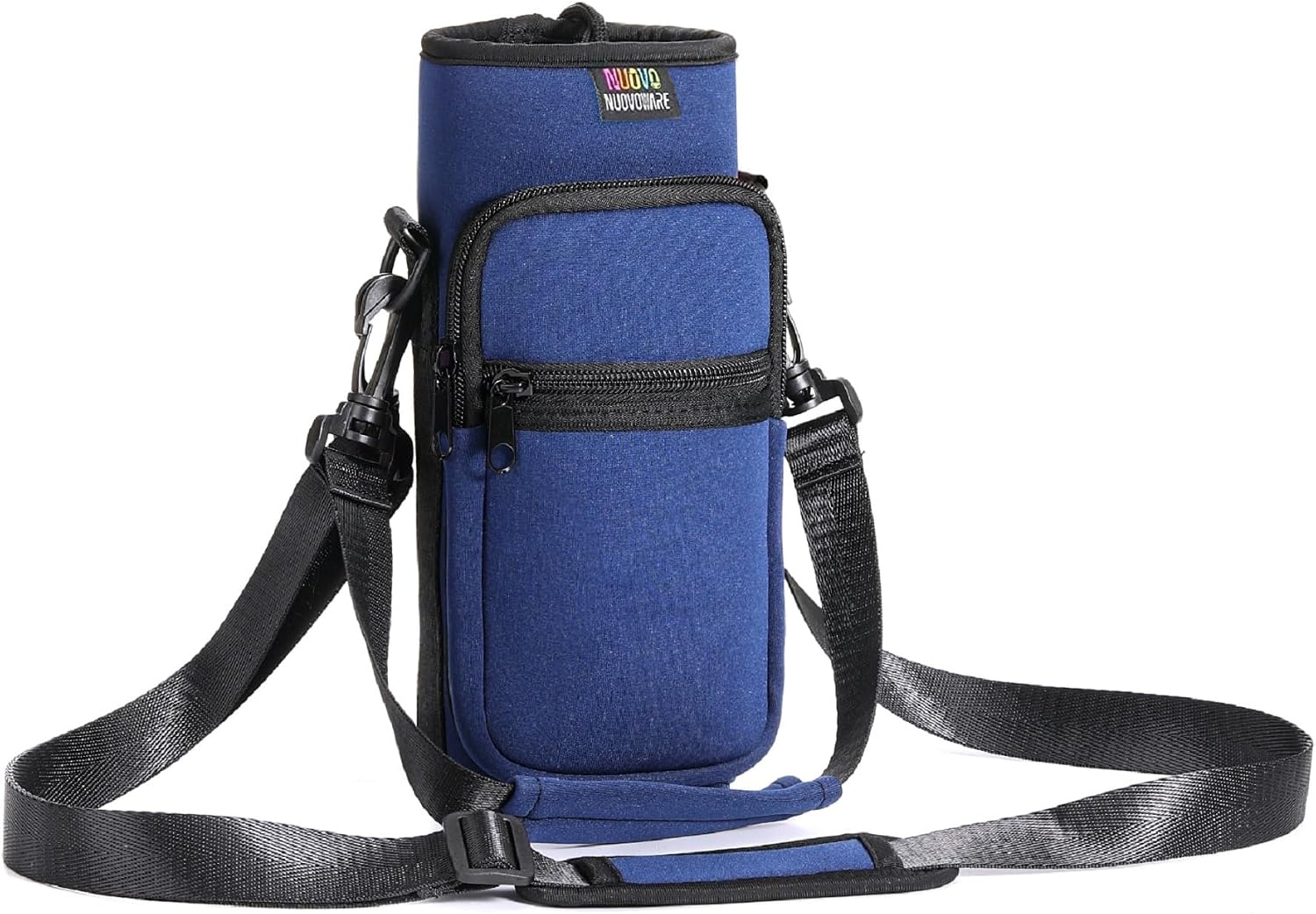 Nuovoware Water Bottle Carrier Bag with Adjustable Shoulder and 2 Pocket,25oz