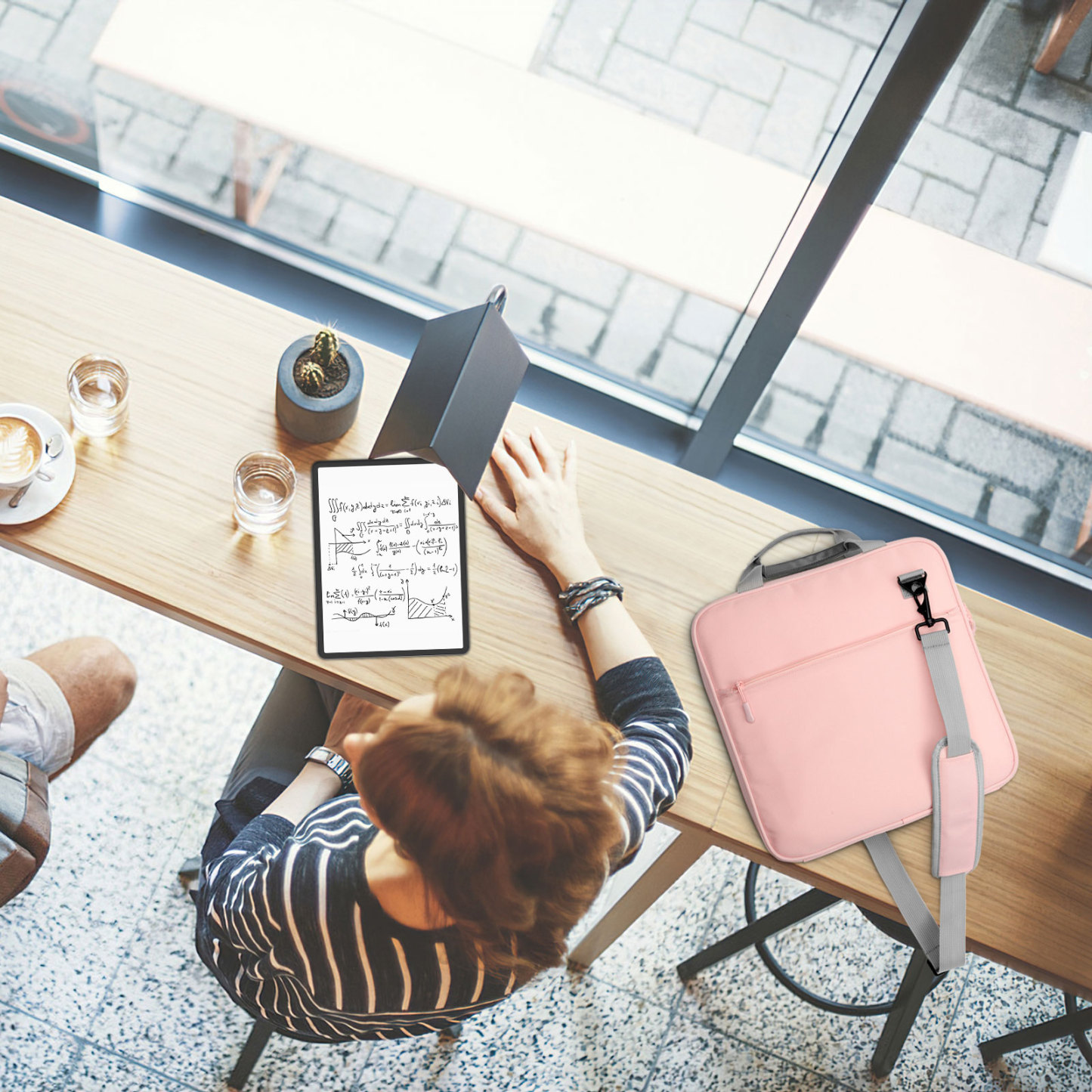 MoKo Zipper Binder, 2 inch 3 Ring 500 Sheet Capacity Multi-Pocket Binder, Pink