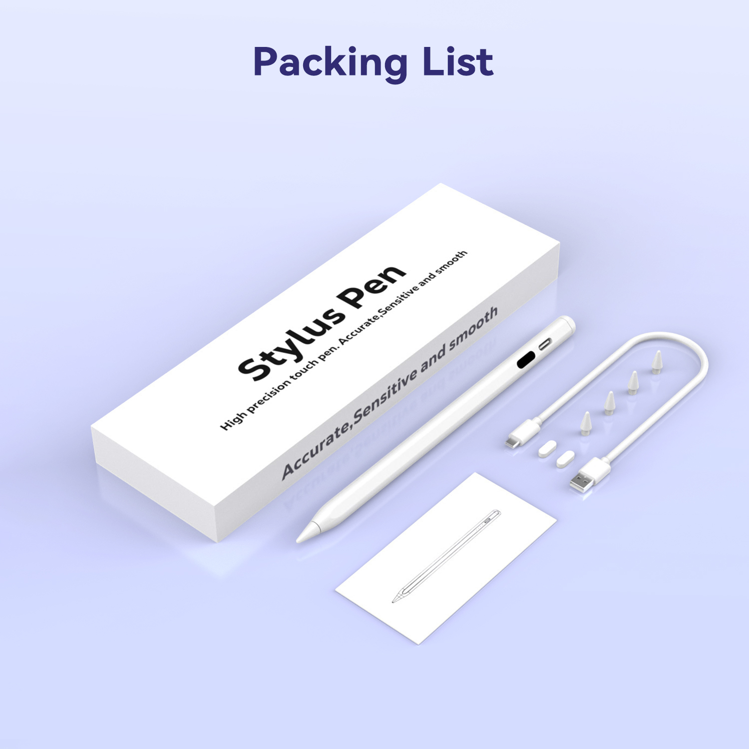 TIMOVO iPad Pencil for (A16) 11th Gen with Power Display, Stylus Pen for 2018-2025 Apple iPad 10/9/8/7/6, Air M3/M2 11"/13"/5/4/3, Mini 7/6/5, Pro M4 13"/12.9"/11", White