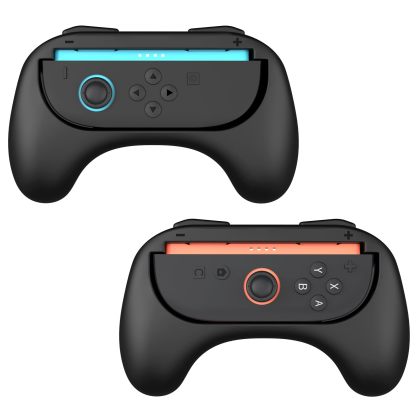 MoKo Grips for Nintendo Switch 2 Joy-Con, Ergonomic Joycon Grip for Switch 2 Joy Cons Controller, Anti-Slip, 2 Pack (Black)