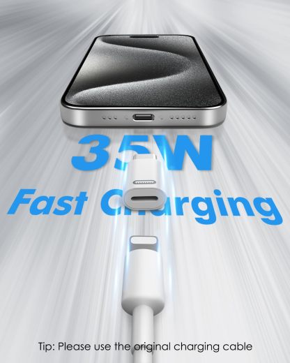 MoKo 2 Pack Lightn-ing Female to USB C Male Adapter Compatible with iPhone 15/15 Pro/15 Pro Max/15 Plus, iPad Pro/Air, Support Fast Charging/Data Transfer, Not for Audio/OTG