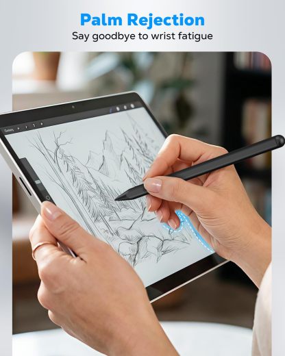 MoKo Microsoft Stylus Pen,Surface Pen for Microsoft Surface Pro 12/11/10/9/8/X/7+/6/5/4/Go 4/3/2/1/Laptop/Studio/Book,Magnetic Adsorption, Palm Rejection Stylus Pen