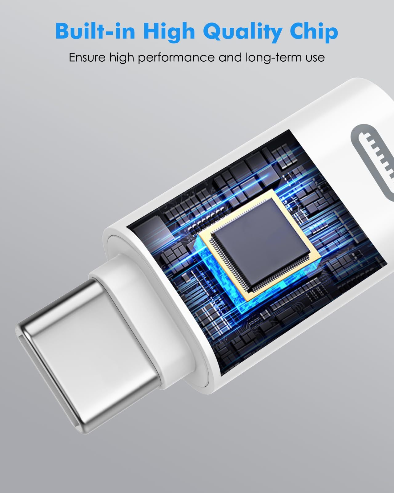 MoKo 2 Pack Lightn-ing Female to USB C Male Adapter Compatible with iPhone 15/15 Pro/15 Pro Max/15 Plus, iPad Pro/Air, Support Fast Charging/Data Transfer, Not for Audio/OTG