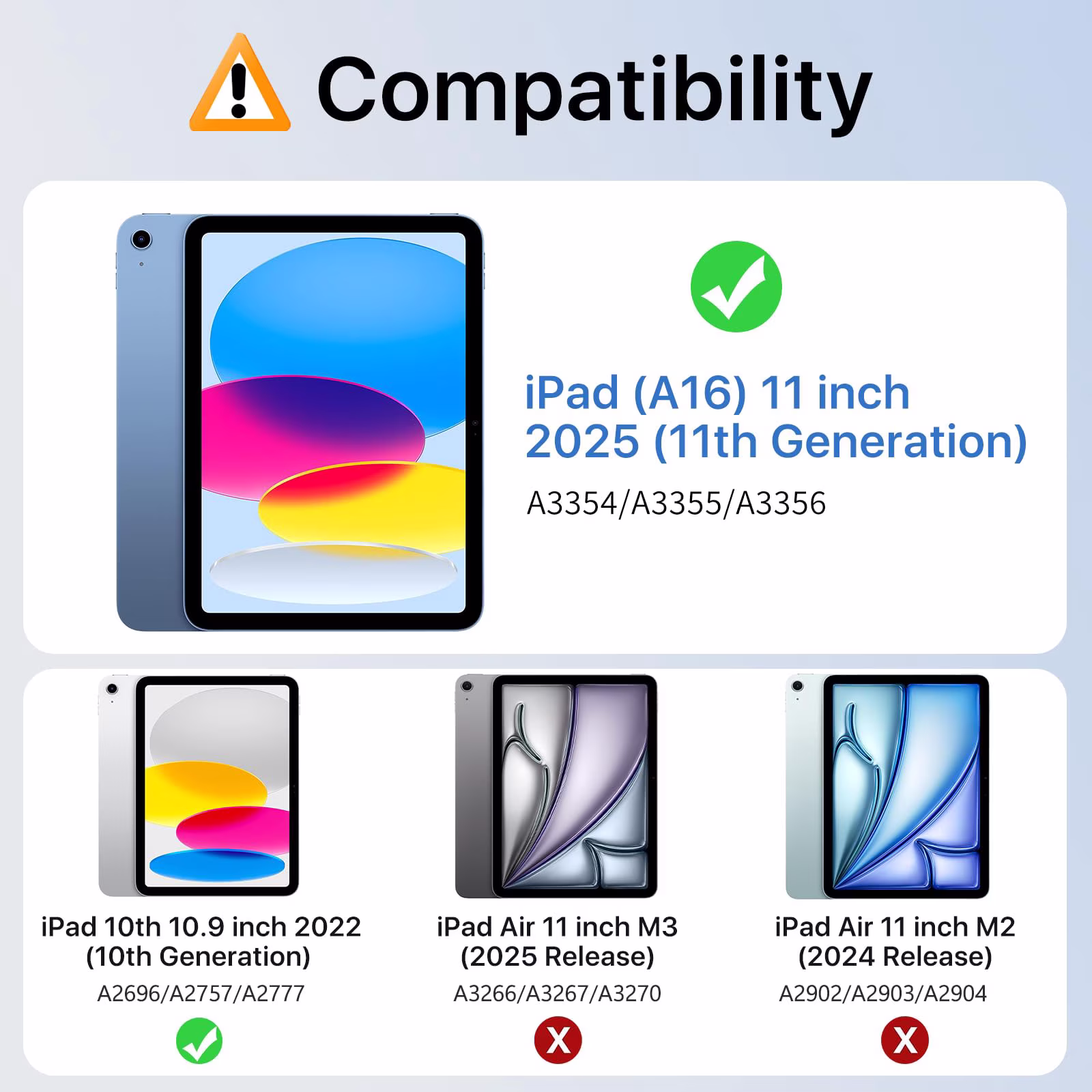 MoKo for iPad 11-inch (A16) 11th Generation Case 2025, iPad 10th Generation Case 2022 with Pencil Holder, Slim Lightweight iPad Cover with Rugged PC Translucent Back Shell, Navy Blue