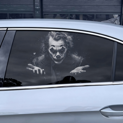 "Who's Sitting Behind You?" Horror Car Window Decals(Universal Fit)—Halloween Series