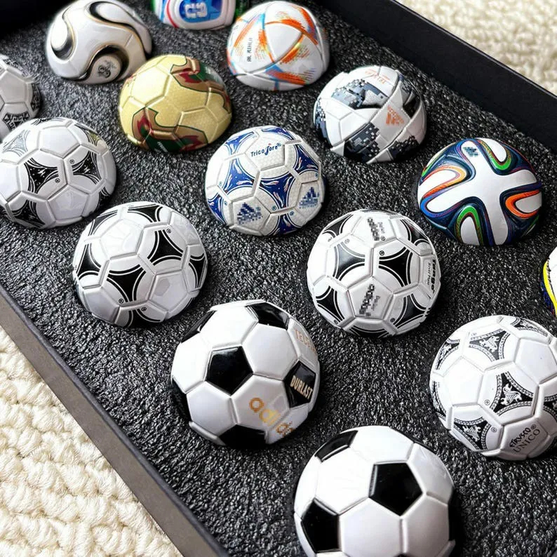 2026 World Cup Football 15 Replica Soccer Balls Collection Ornament Set