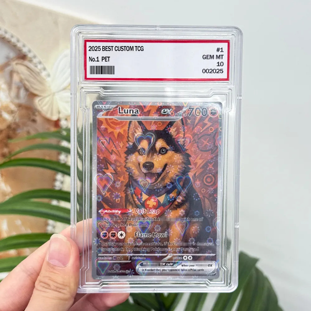 Personalized Pet Anime Art Trading Card Combined version