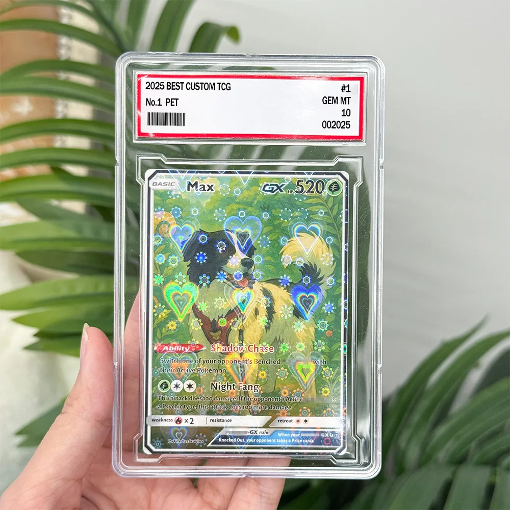 Personalized Pet Anime Art Trading Card Combined version