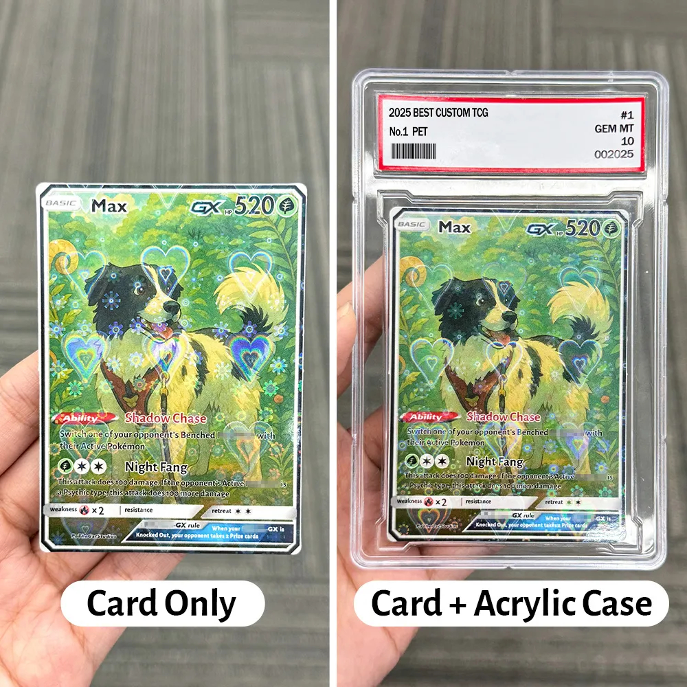 Personalized Pet Anime Art Trading Card Combined version