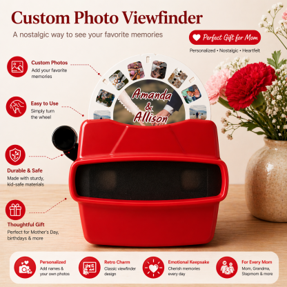 Custom Photo Viewfinder Retro Mother's Day Gift
