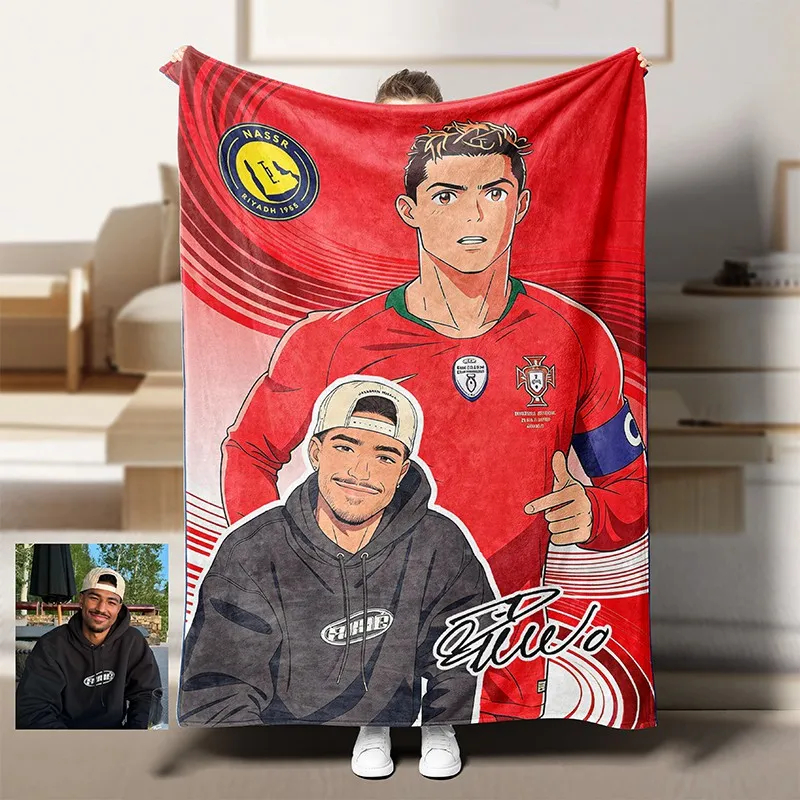 Anime Football Star Custom Blanket