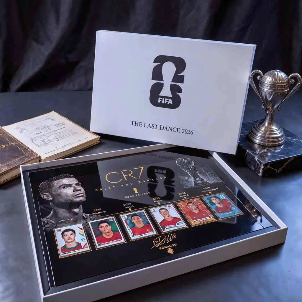 CR7 "The Last Dance 2026" World Cup Trading Card Premium Display Frame