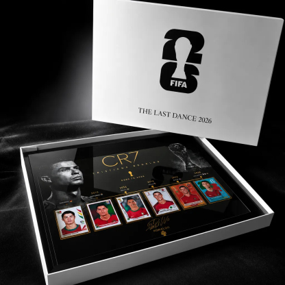 CR7 "The Last Dance 2026" World Cup Trading Card Premium Display Frame