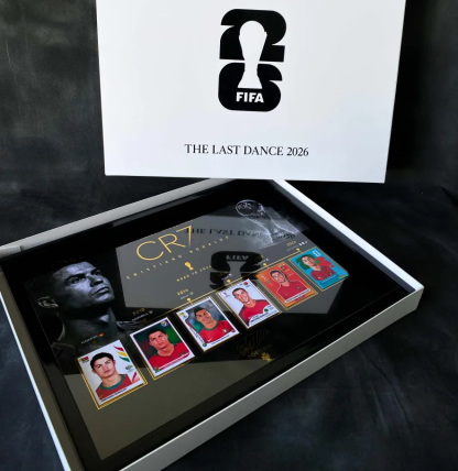 CR7 "The Last Dance 2026" World Cup Trading Card Premium Display Frame