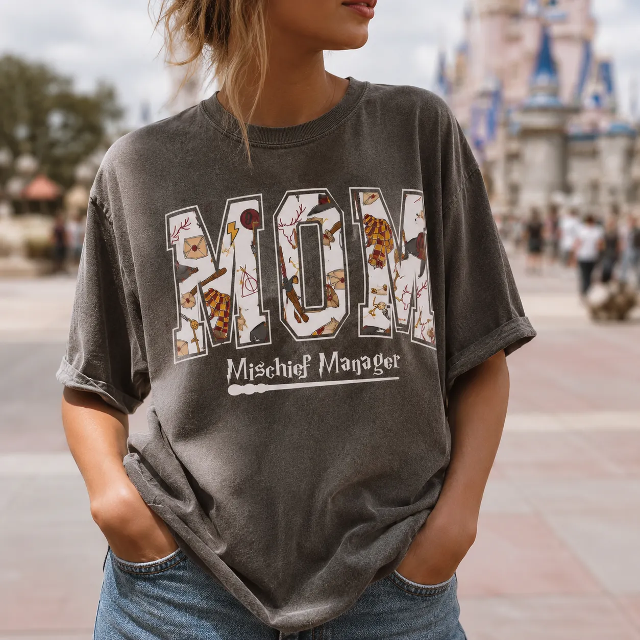 Custom Halloween Theme Park Graphic Shirt