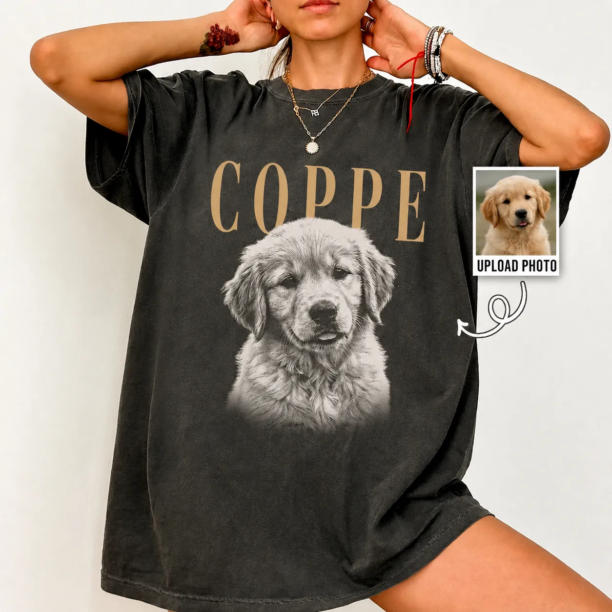 Vintage Custom Pet Photo and Name Shirt