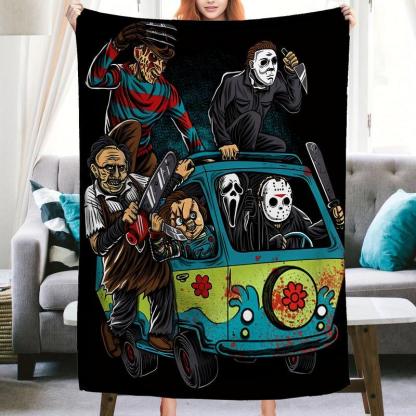 Horror Movie Halloween Blanket