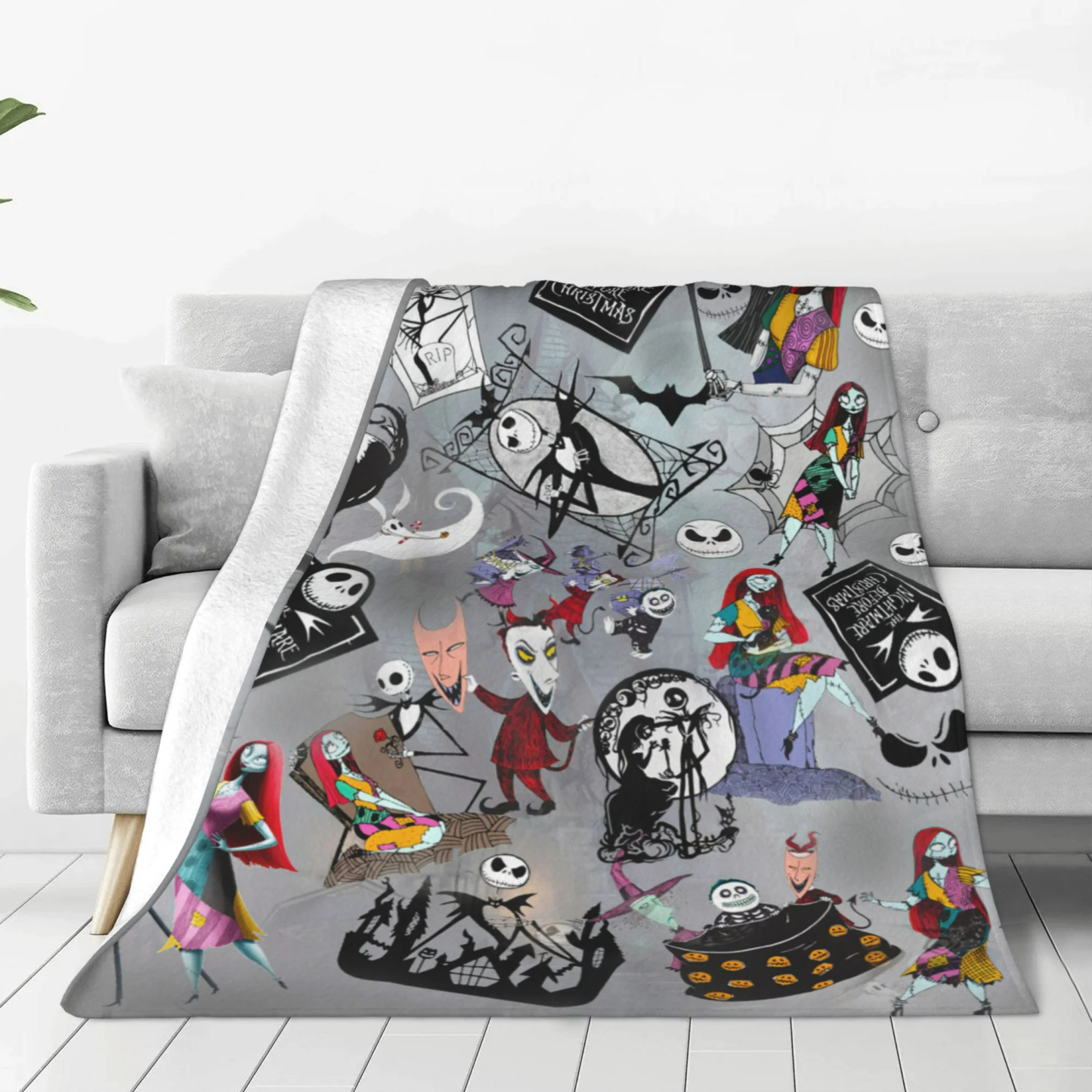 Ghost Halloween Cartoon Horror Blanket