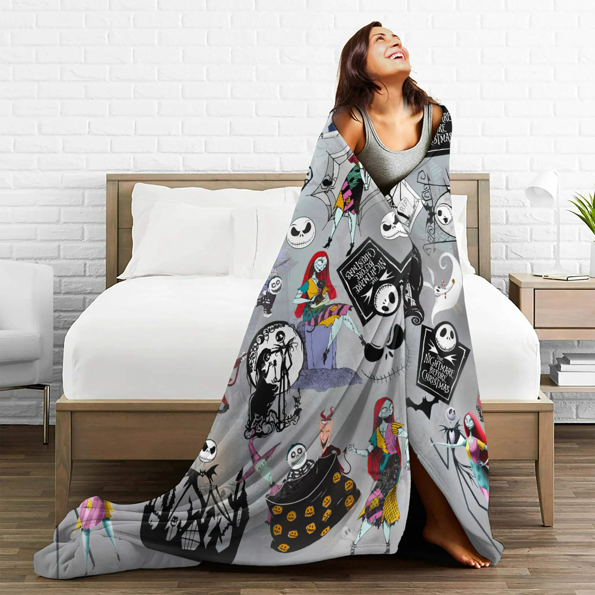 Ghost Halloween Cartoon Horror Blanket