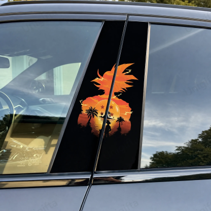 Halloween Cartoon B-Pillar Window Tint Film