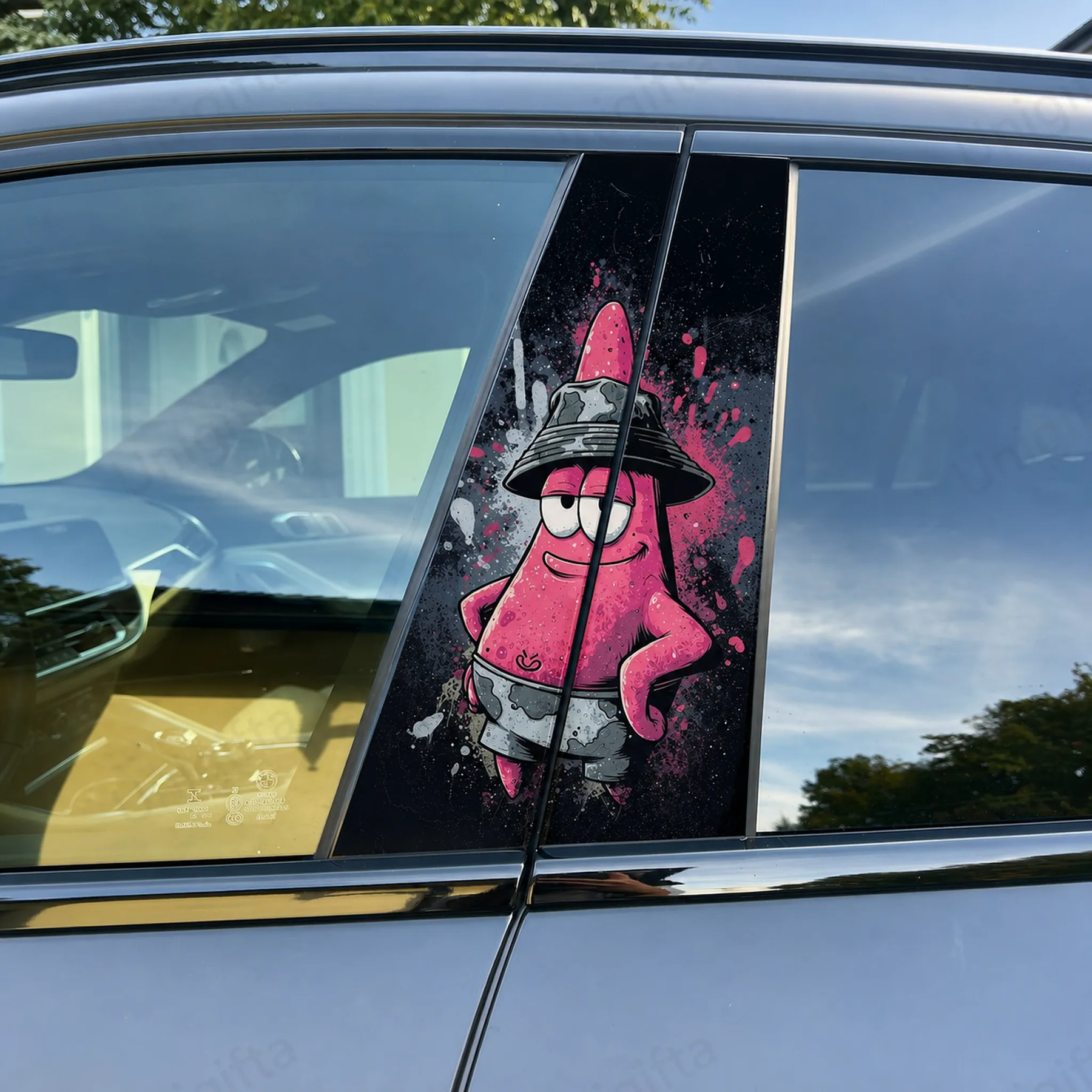 Halloween Cartoon B-Pillar Window Tint Film
