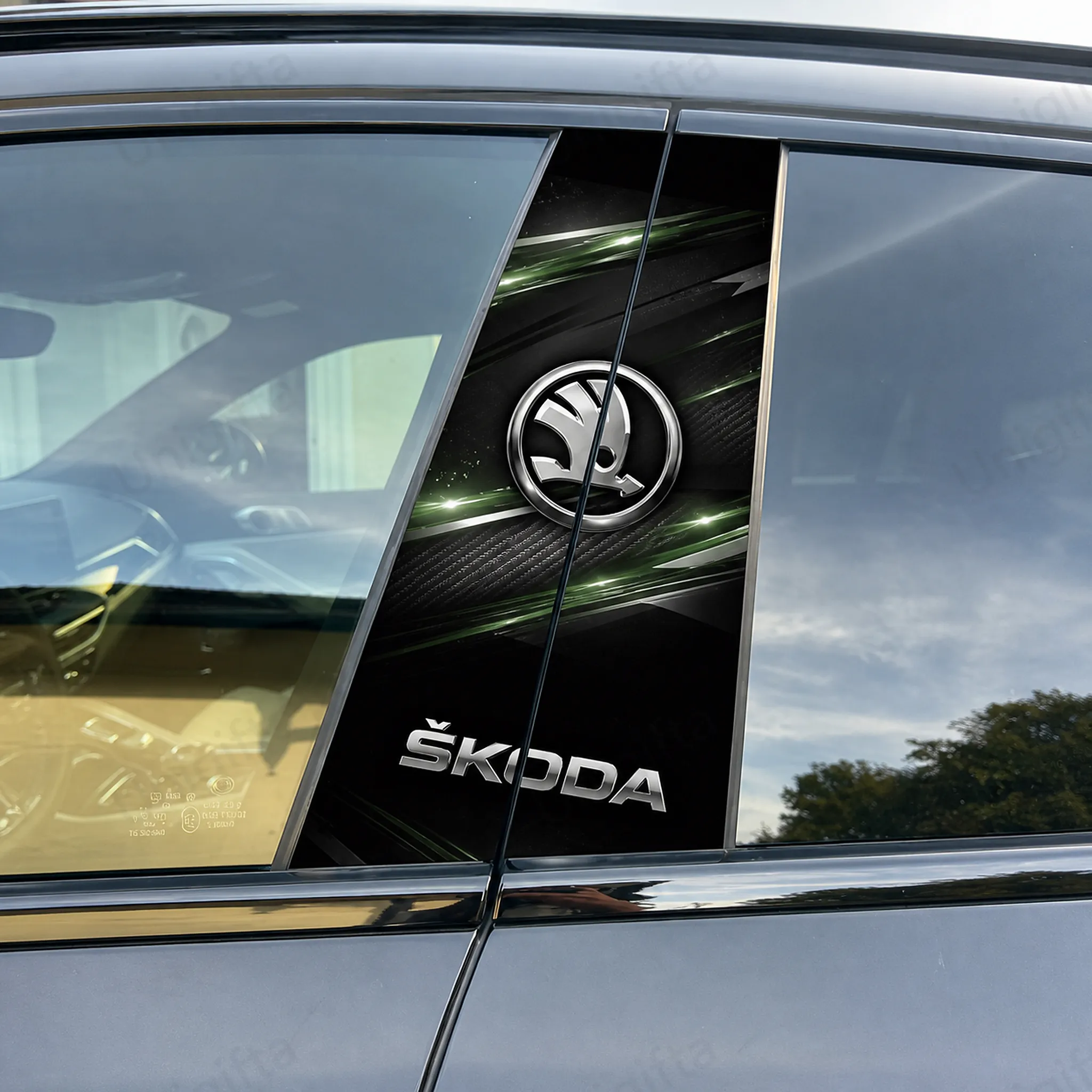 Halloween Color-Changing B-Pillar Emblem Film