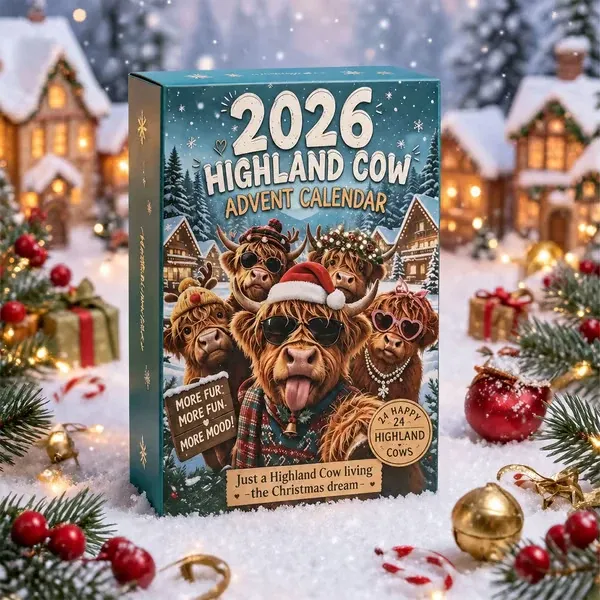 Winter Highland Cow Advent Calendar