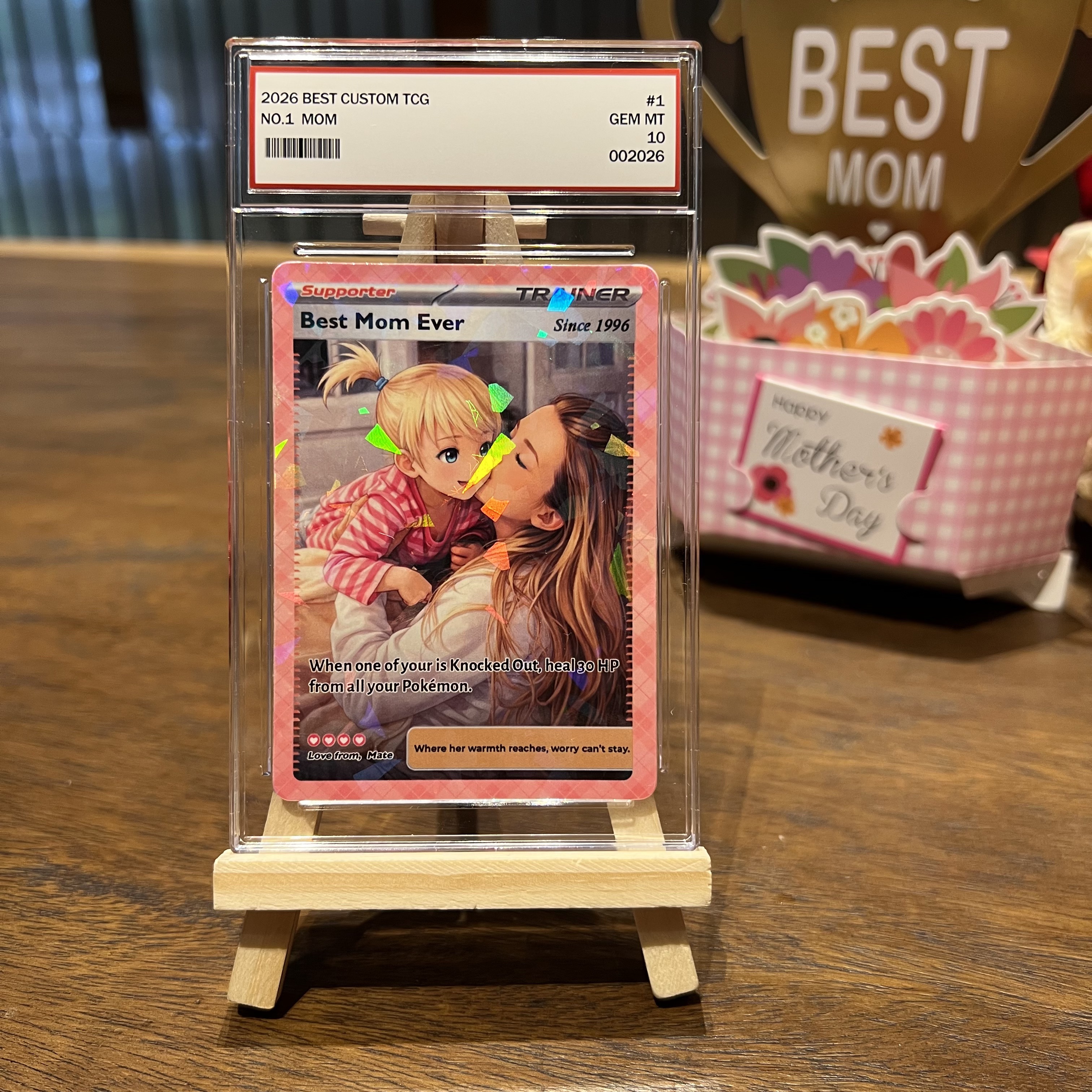 50% OFF🌷Personalized Mom Anime Supporter Trainer Card Pokecard, Mother's Day source image 4