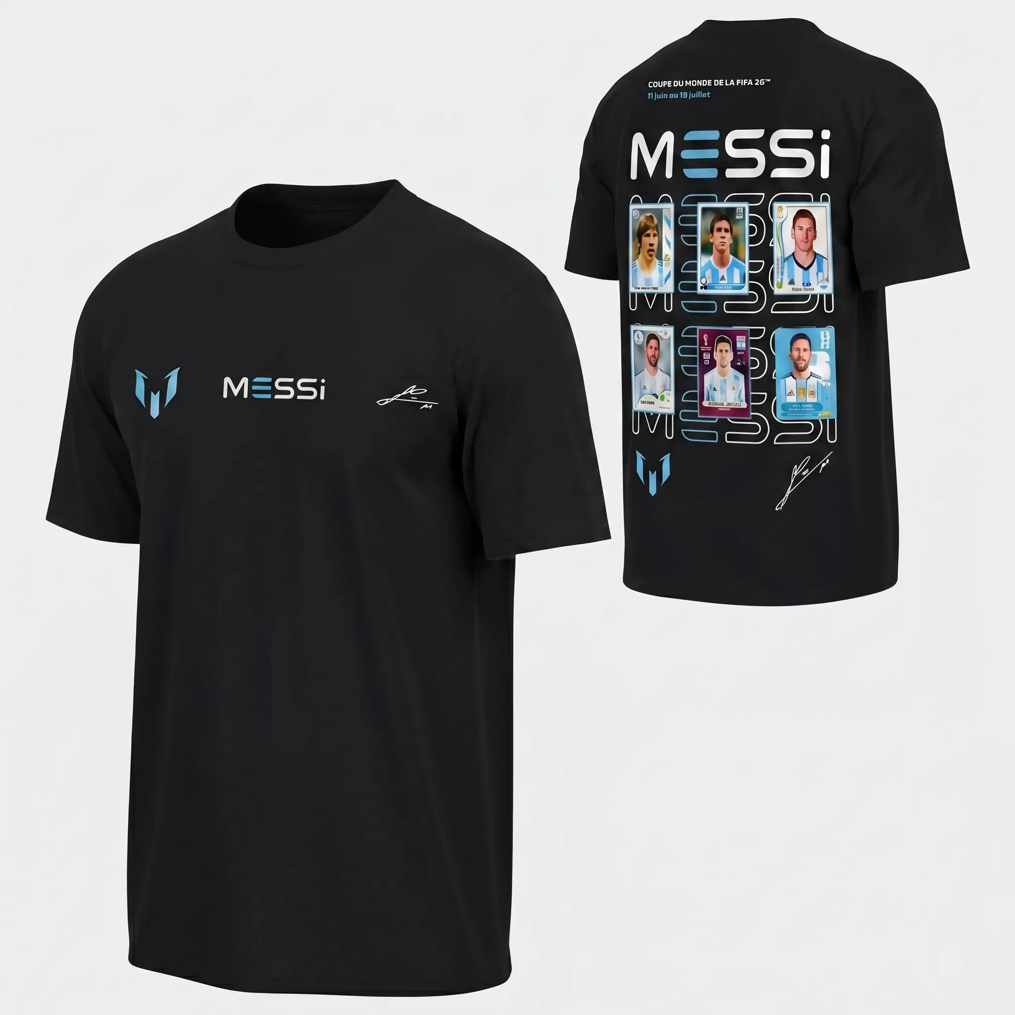 Messi 2026 World Cup "GOAT Career" Trading Card Graphic Tee