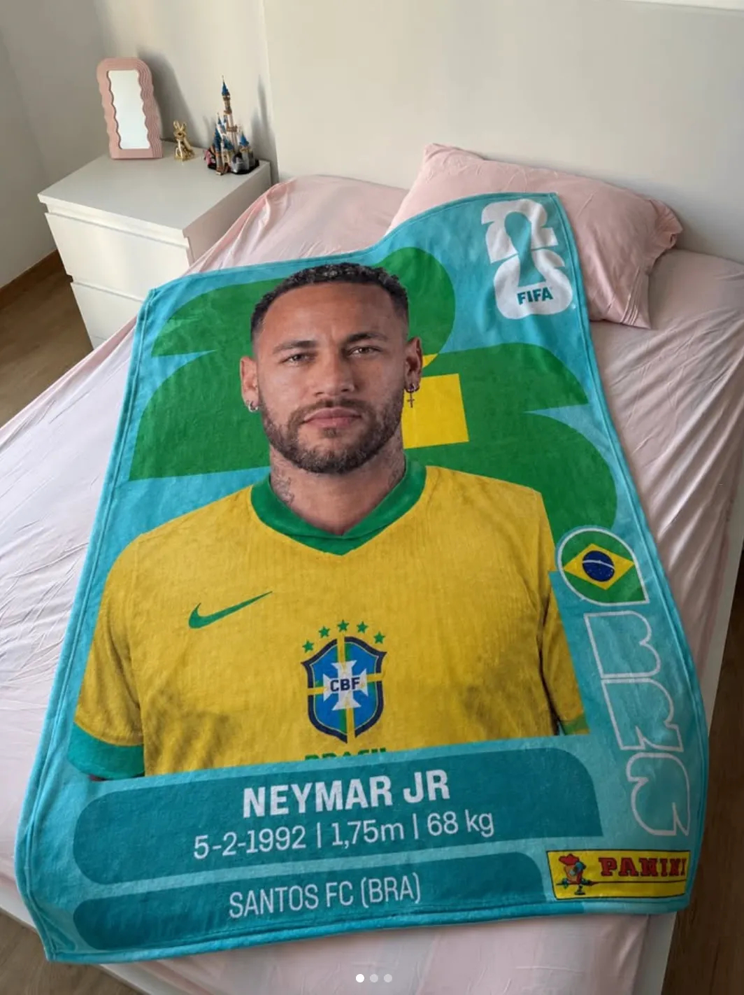 Neymar Jr Brazil Tribute Blanket – Football Fan Throw