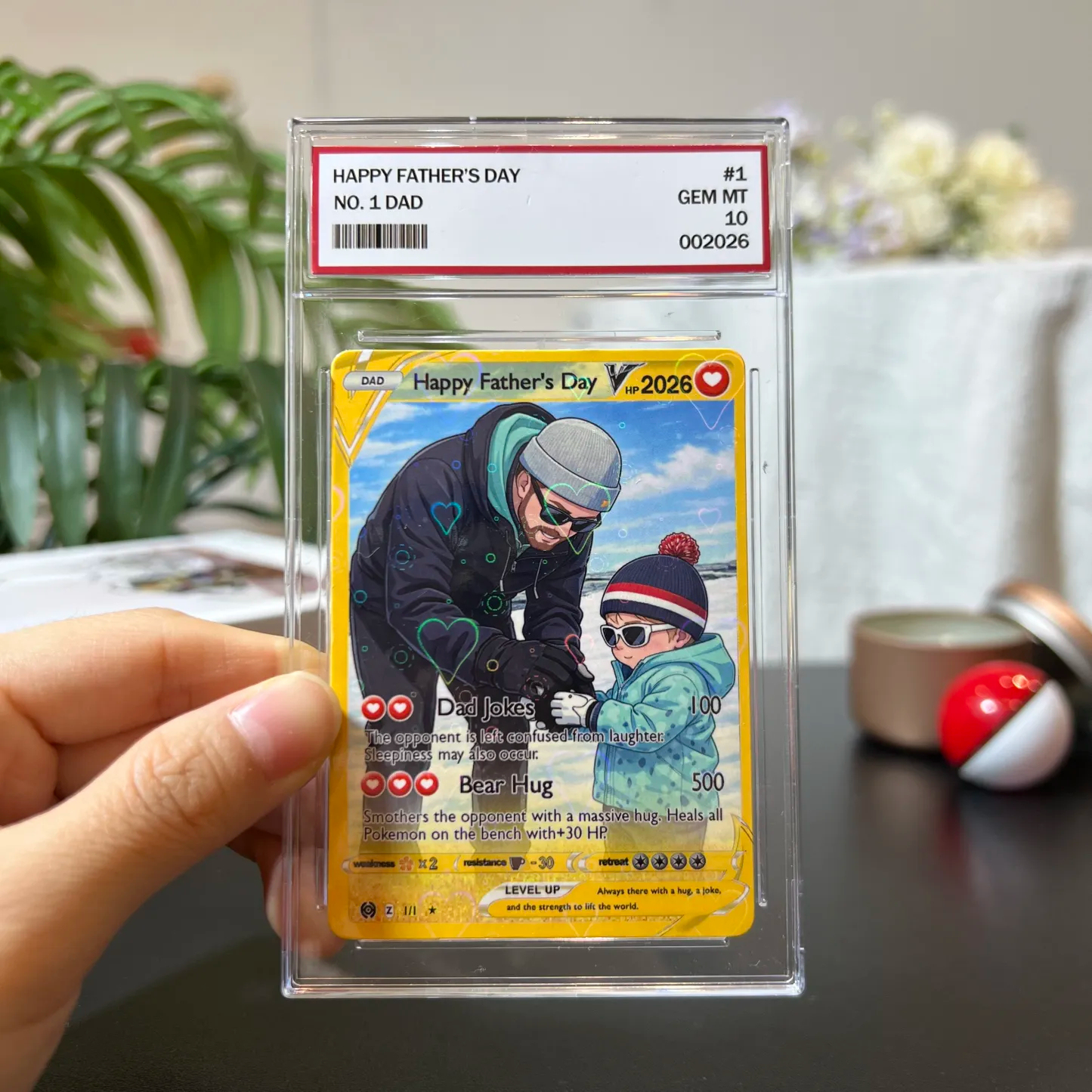 Personalized Photo Anime Card For Father's Day