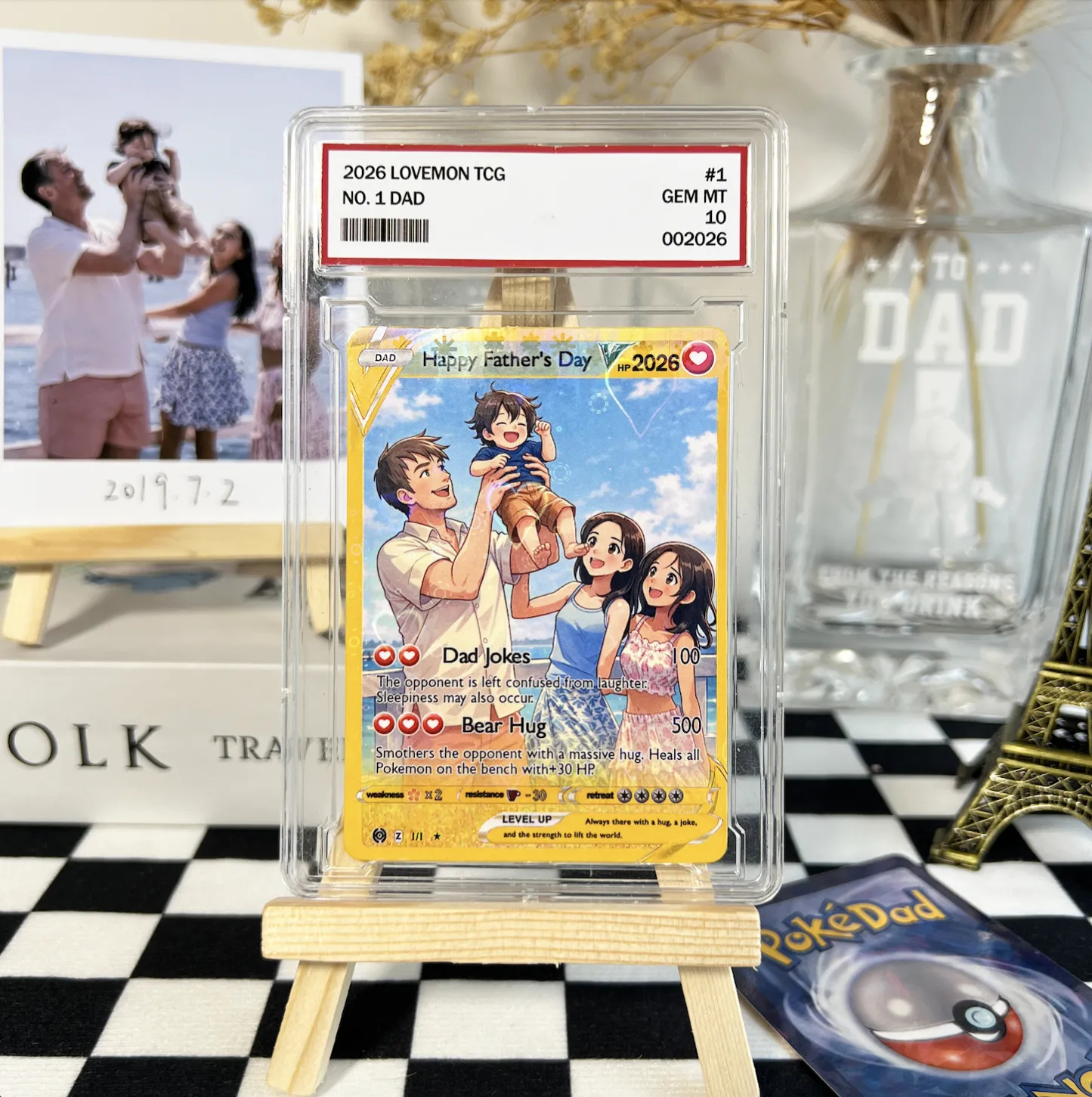 Personalized Photo Anime Card For Father's Day