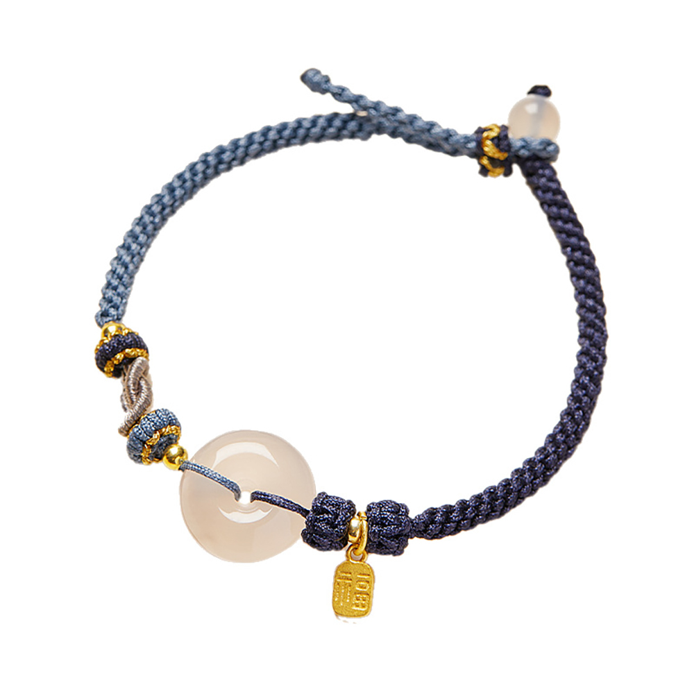 White Agate Fu Couple Bracelets - Give the Gift of Luck