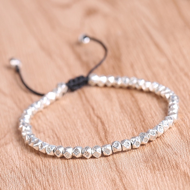 Copper Beads Harmony & Healing Bracelet - Silver, Gold Colors