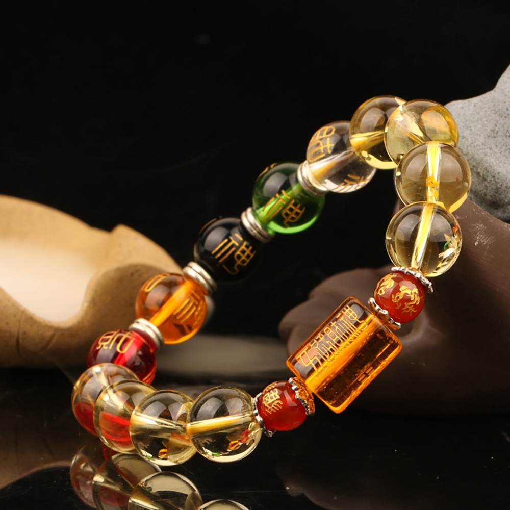 Citrine the God of Wealth Bracelet & The 5 Element Crystals