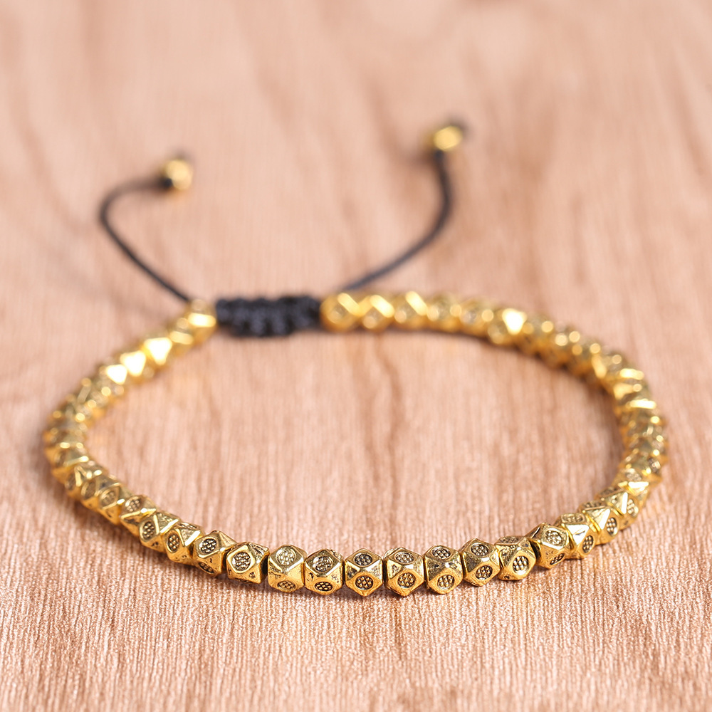 Copper Beads Harmony & Healing Bracelet - Silver, Gold Colors