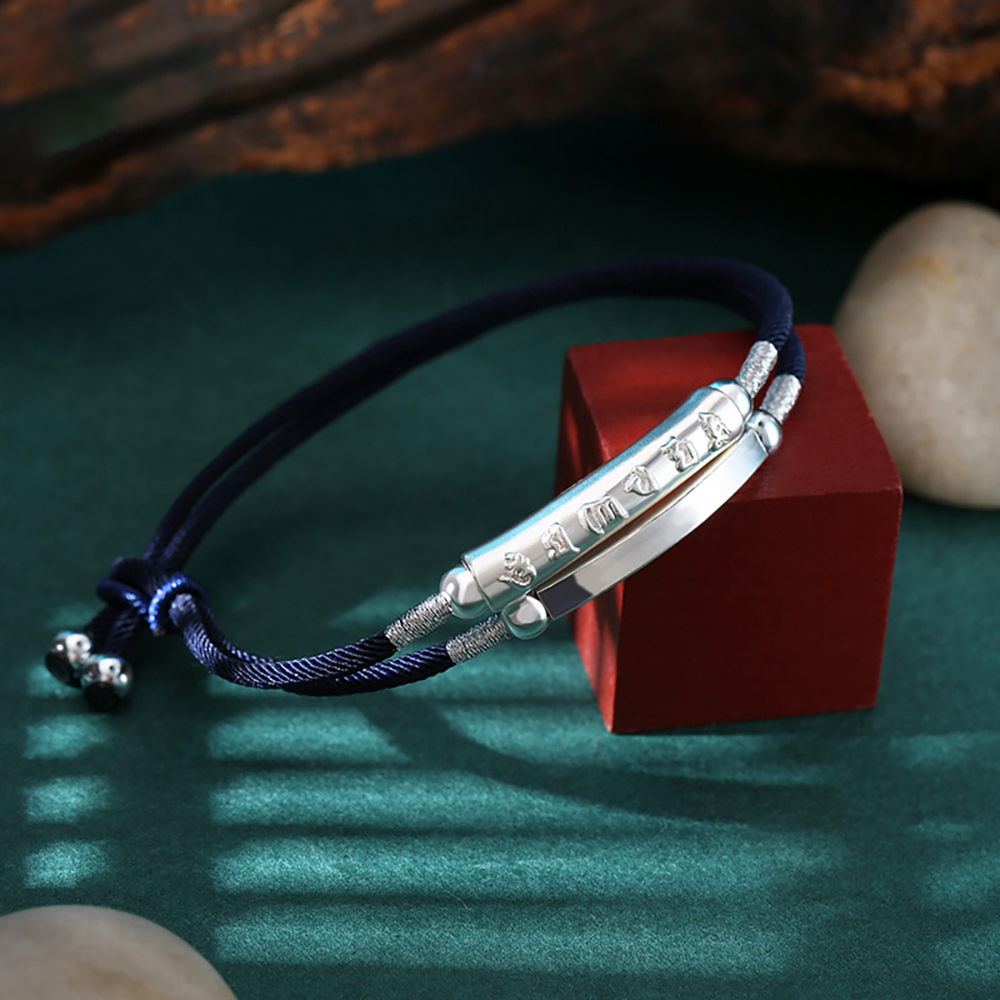 Tibetan Mantra Double Bracelet - For Luck & Protection