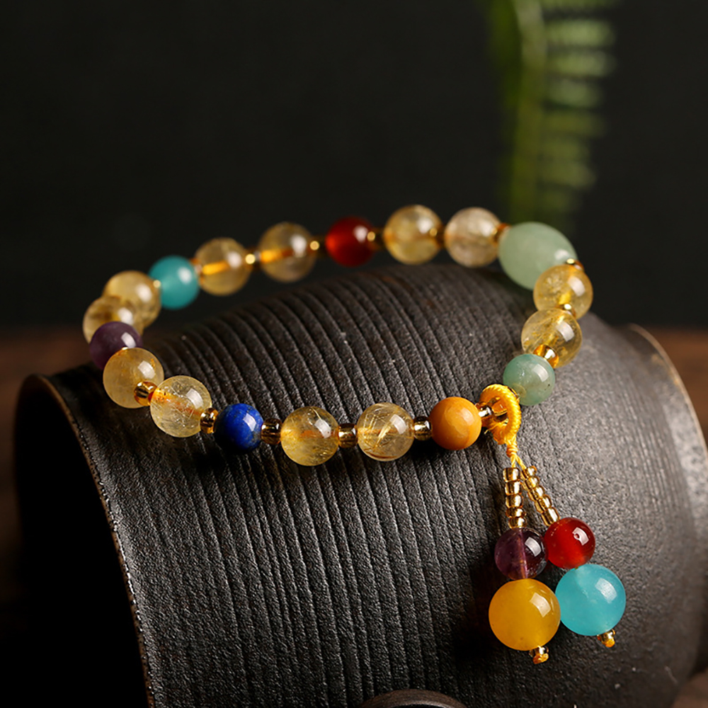 Golden Rutilated Quartz Bracelet - Manifest Abundance