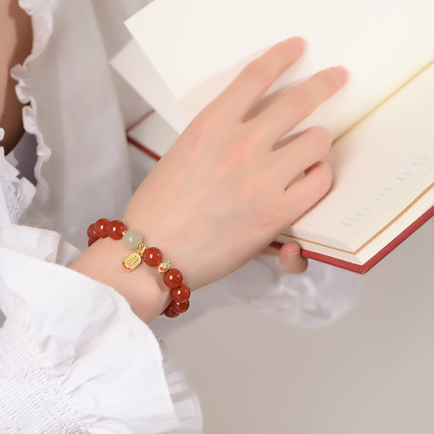 Red Agate Good Fortune Bracelet