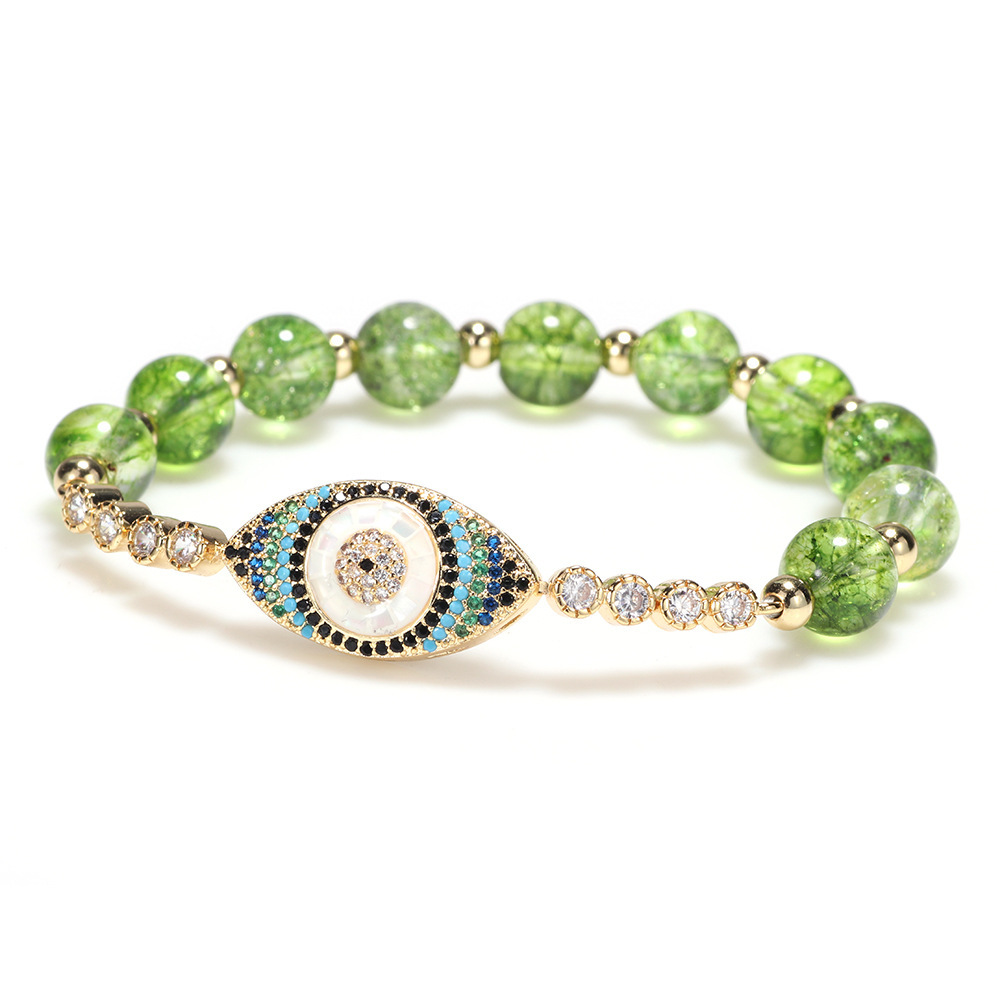 Peridot Style Evil Eye Bracelet