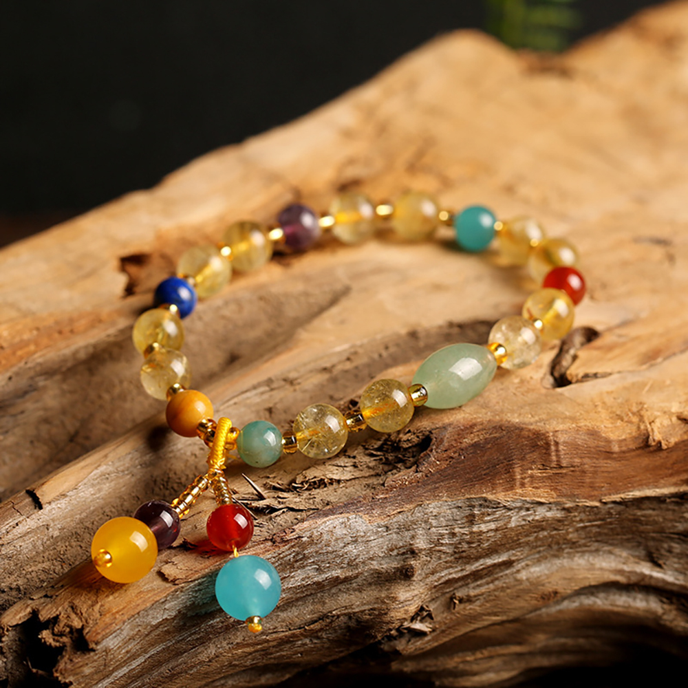 Golden Rutilated Quartz Bracelet - Manifest Abundance