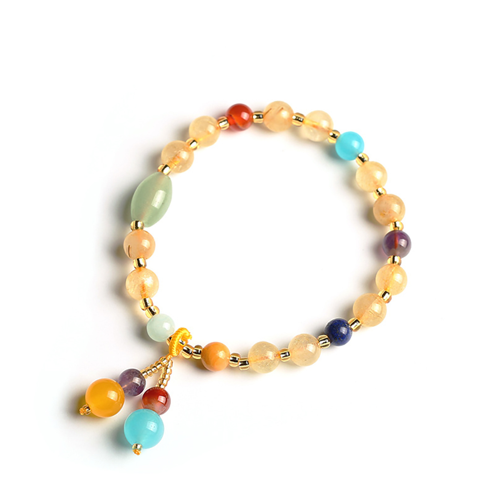 Golden Rutilated Quartz Bracelet - Manifest Abundance