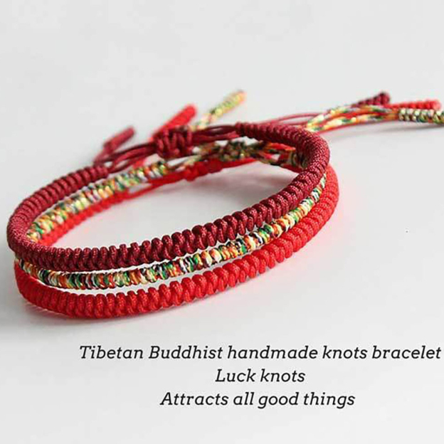 Tibetan Buddhist Knot Lucky Rope Bracelet