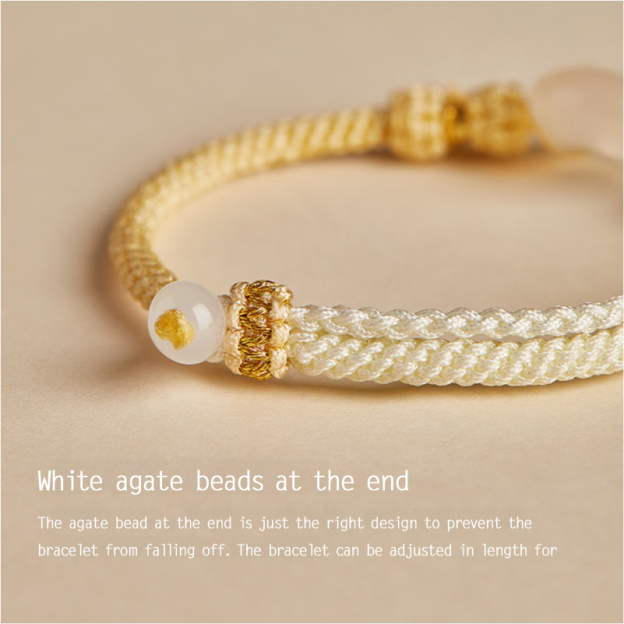 White Agate Fu Couple Bracelets - Give the Gift of Luck