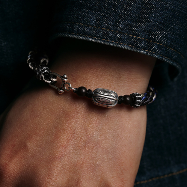 S925 Silver Wealthy Fish Hand-woven Bracelet