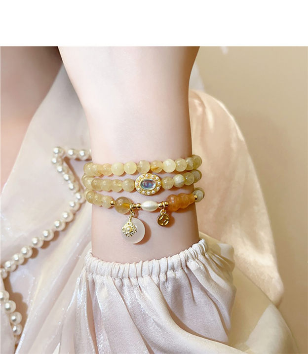 Fortune and Blessing Citrine Multi-layer Bracelet
