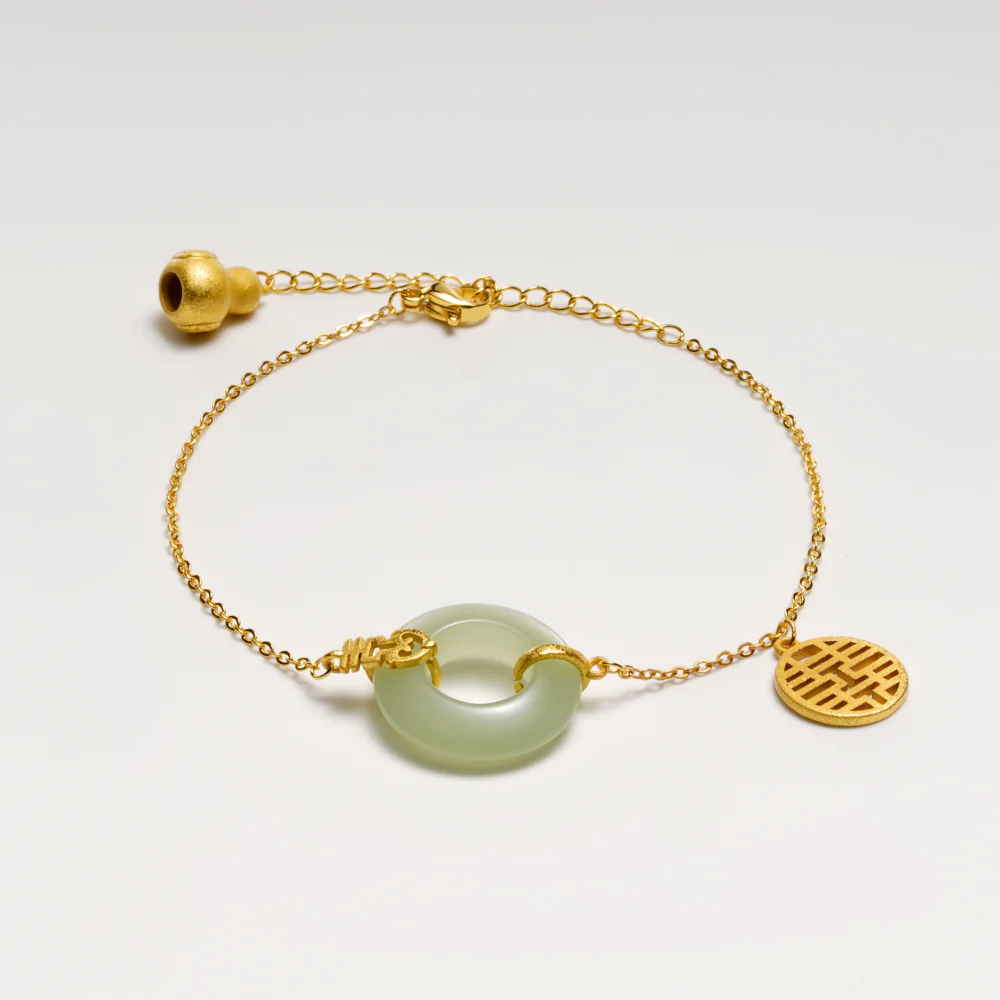 Celestial Shield – Divine Moon Jade Protection Bracelet